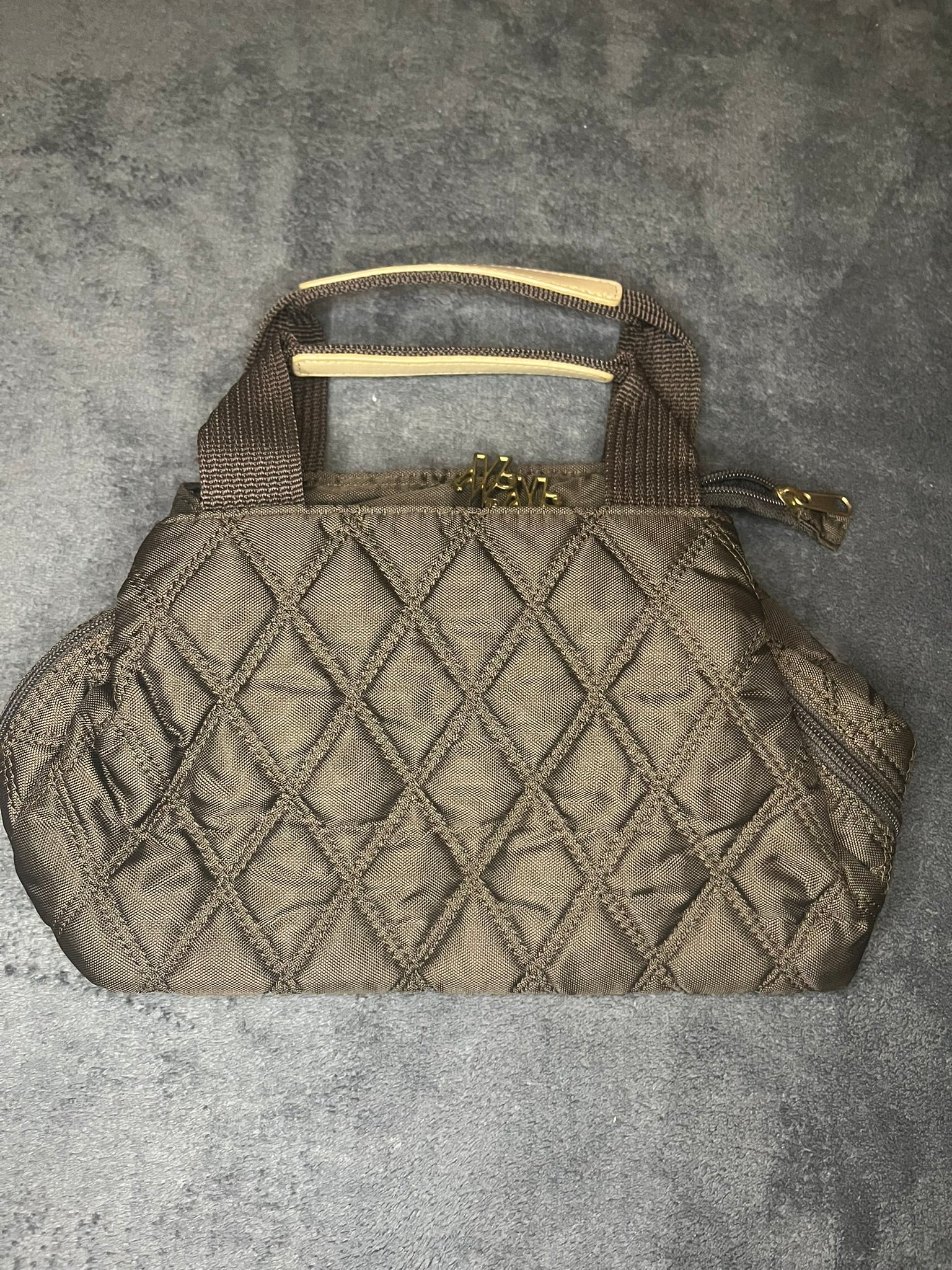Moncler Mini Handbag Segeltuch bräunlich