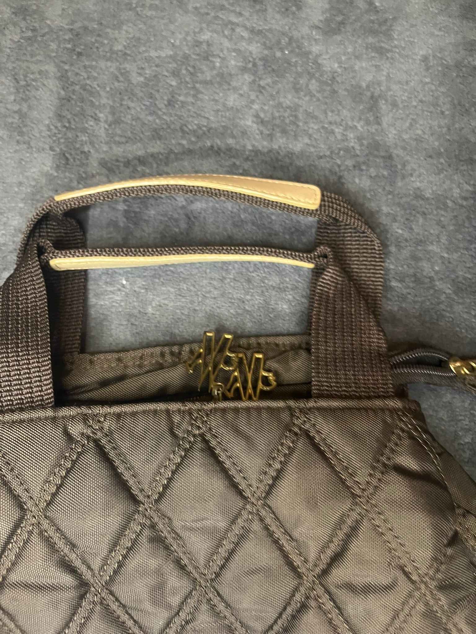 Moncler Mini Handbag Segeltuch bräunlich
