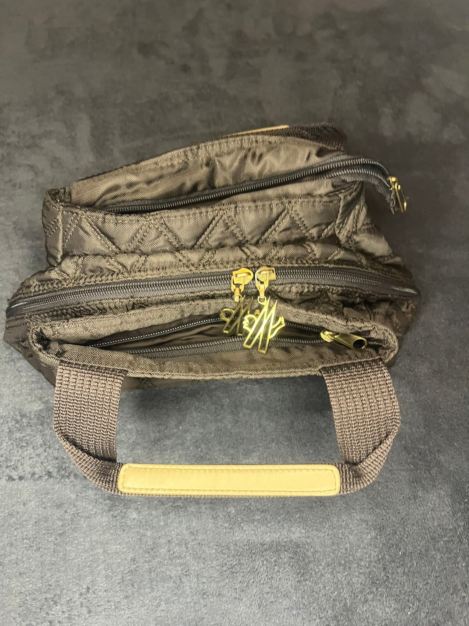 Moncler Mini Handbag Segeltuch bräunlich