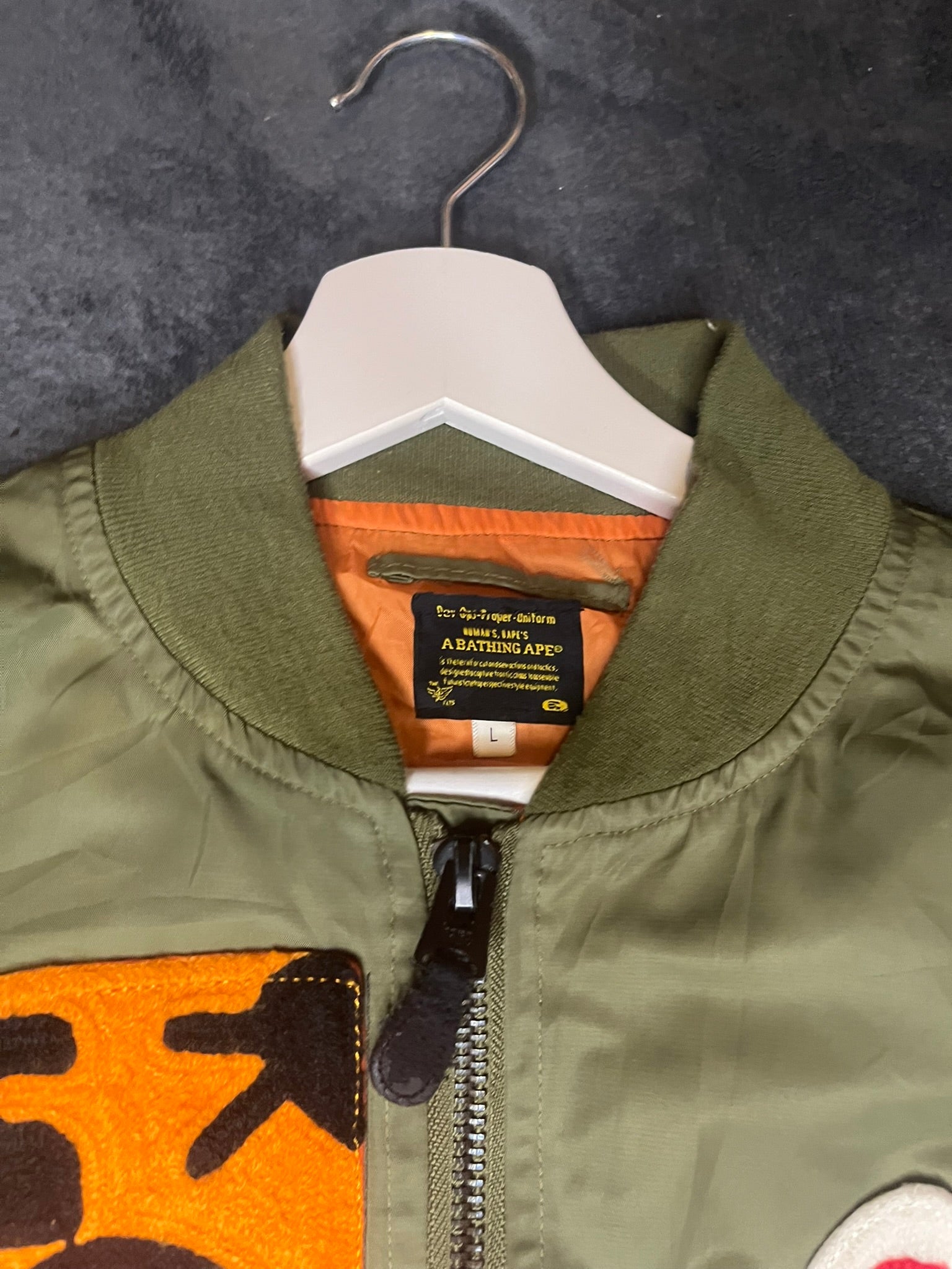 A Bathing Ape BAPE Bomber Jacke Shark Tiger