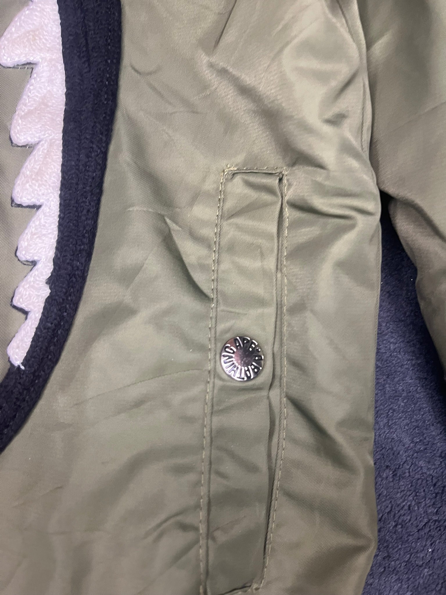 A Bathing Ape BAPE Bomber Jacke Shark Tiger