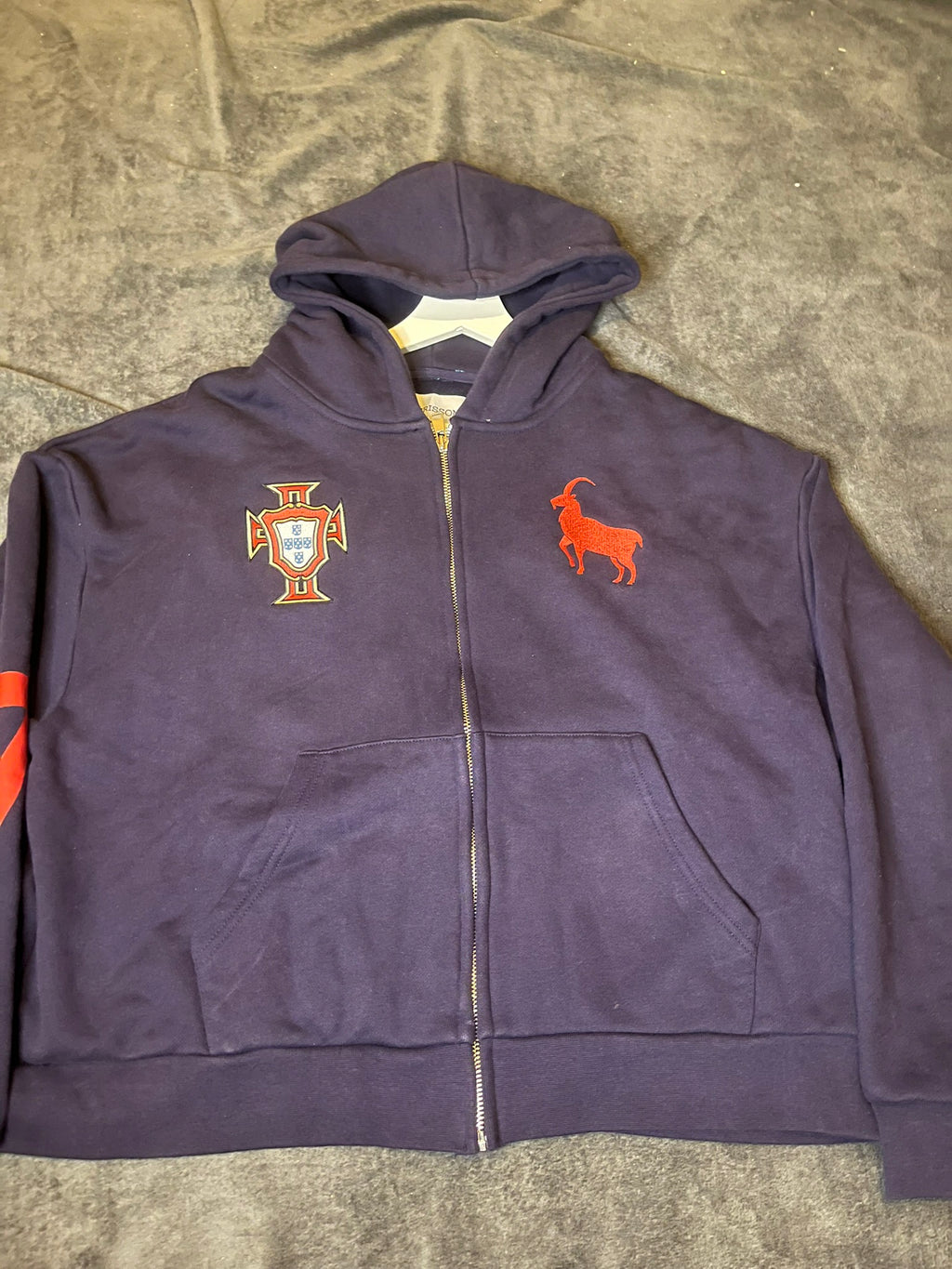 Herisson Studios Portugal Zip-Hoodie Strickjacke
