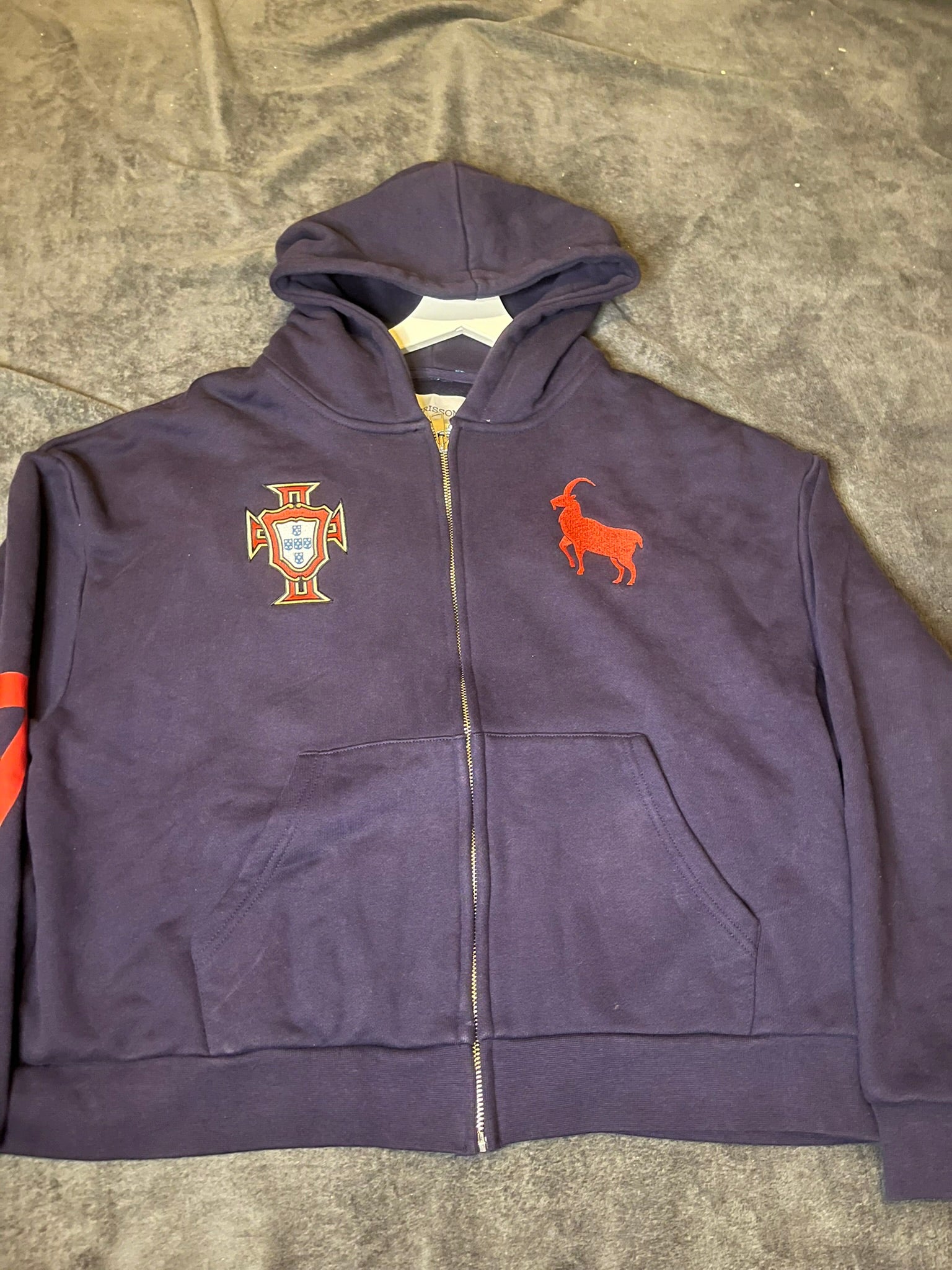 Herisson Studios Portugal Zip-Hoodie Strickjacke