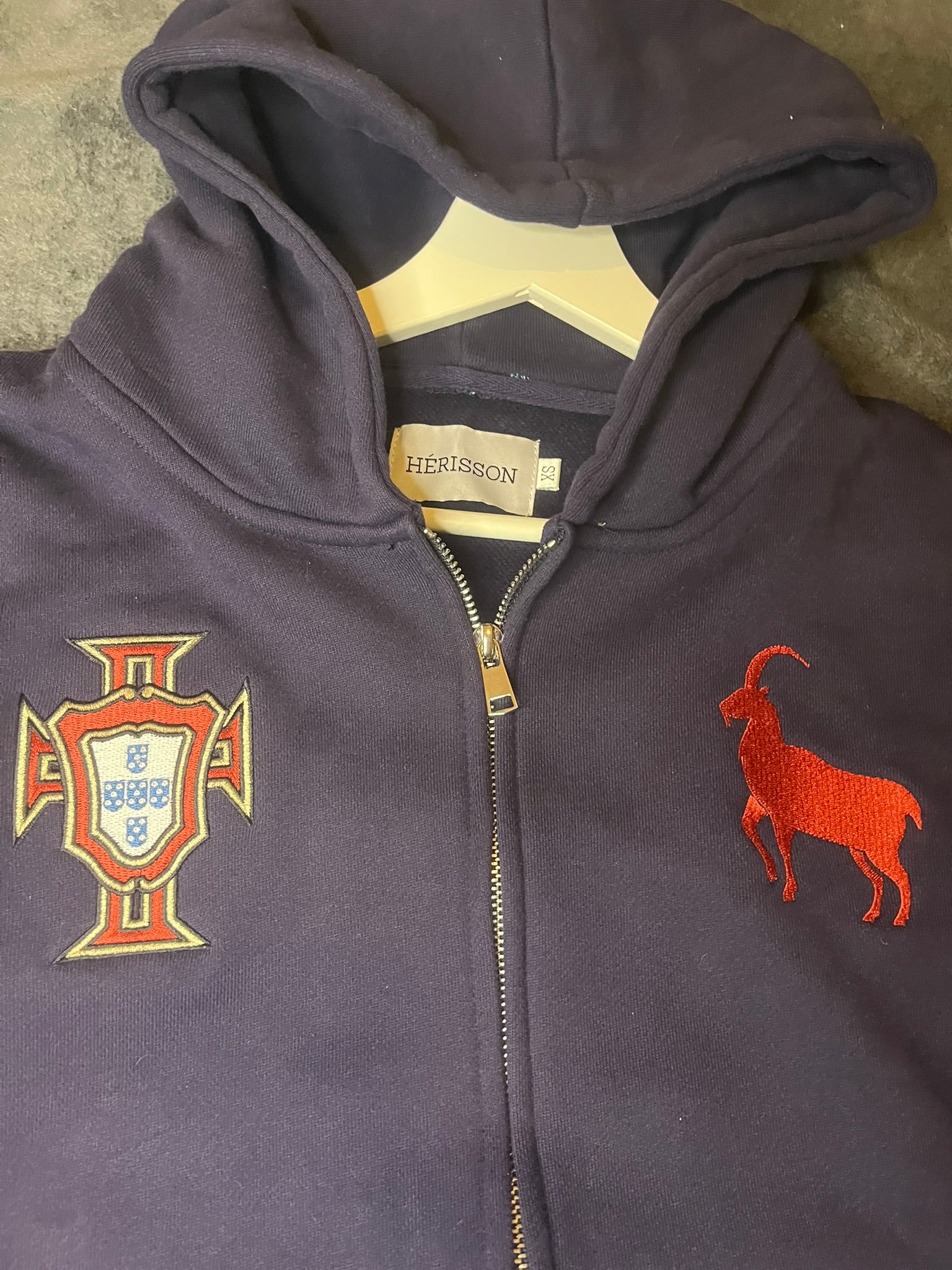 Herisson Studios Portugal Zip-Hoodie Strickjacke