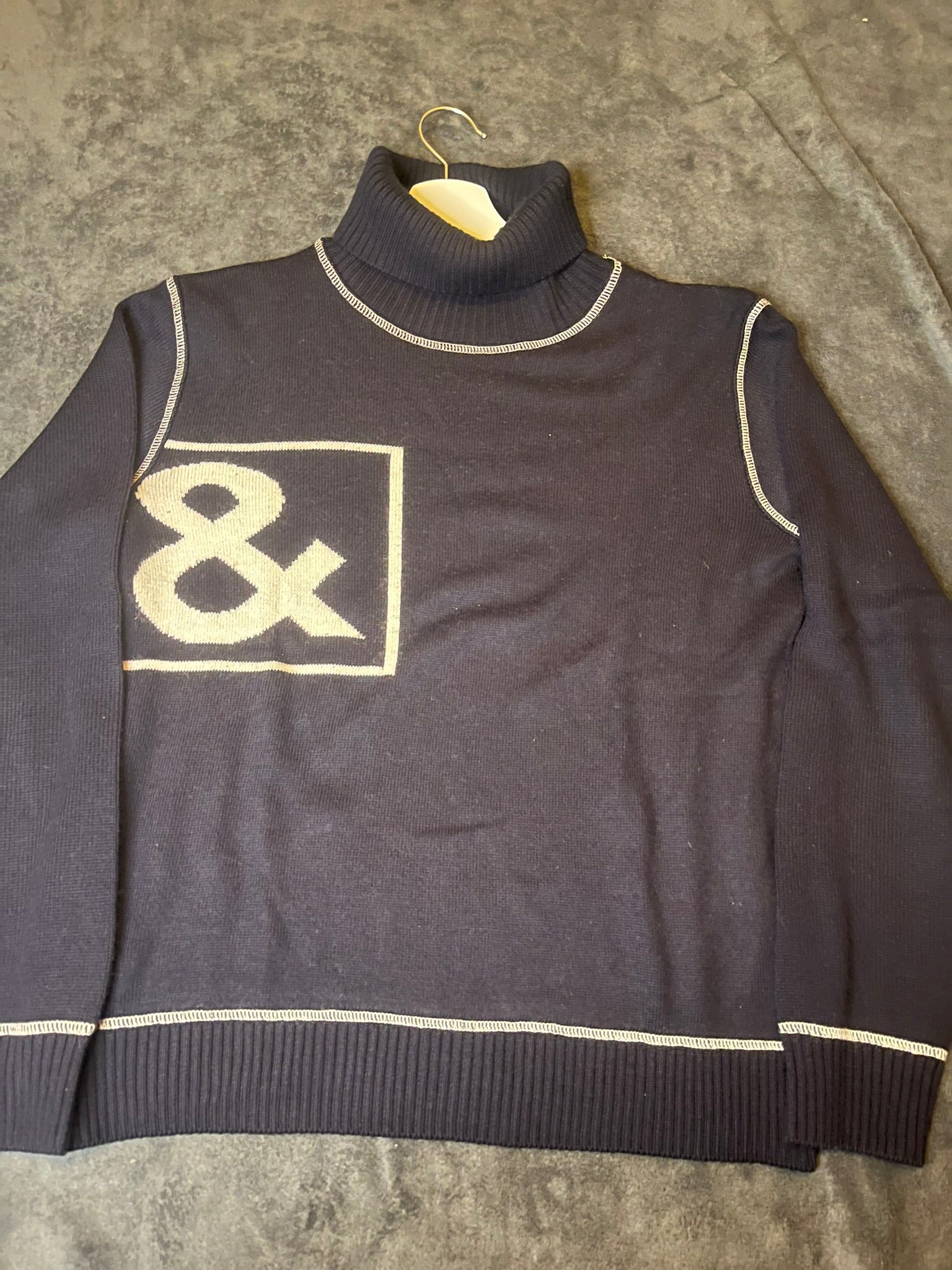 Dolce & Gabbana D&G Strickpullover Turtleneck dunkelblau