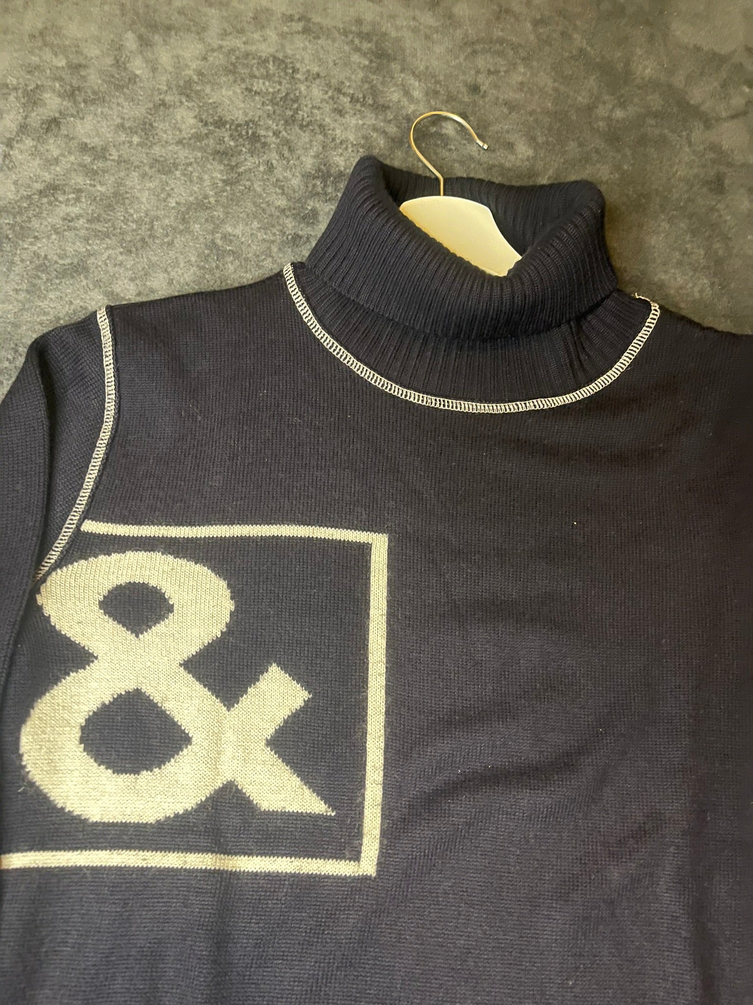 Dolce & Gabbana D&G Strickpullover Turtleneck dunkelblau