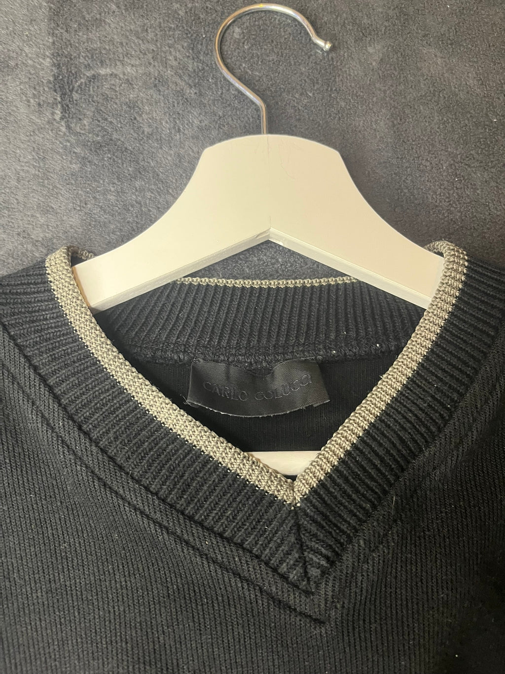 Carlo Colucci Pullover Schwarz