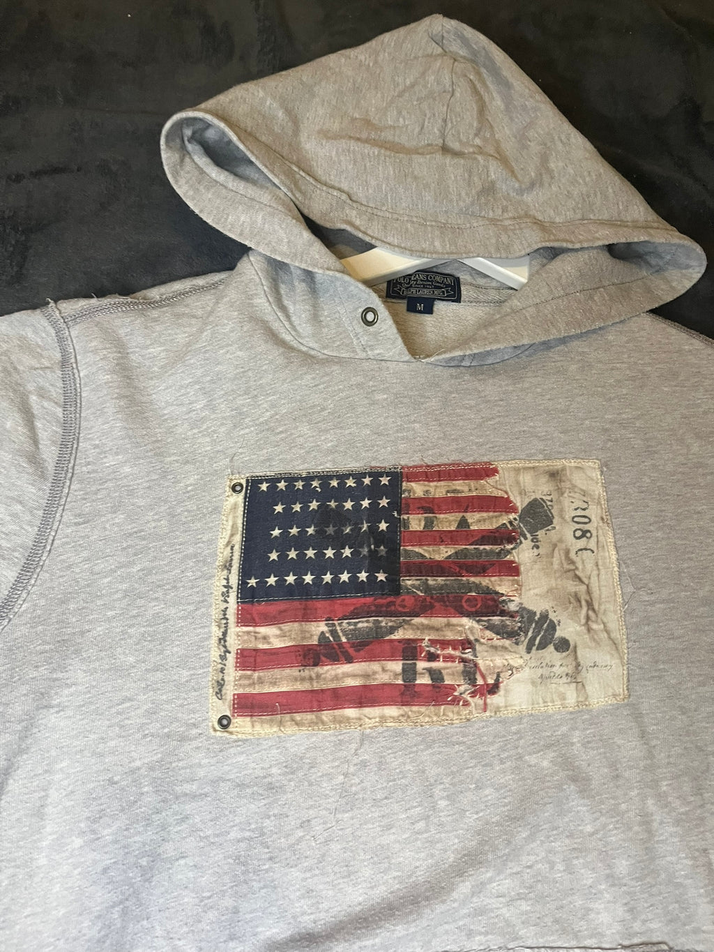 Polo Ralph Lauren American Flag Americana Hoodie Grau