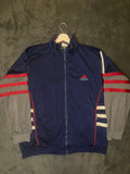Adidas Vintage Trainingsjacke Blau/Rot detachable Arme