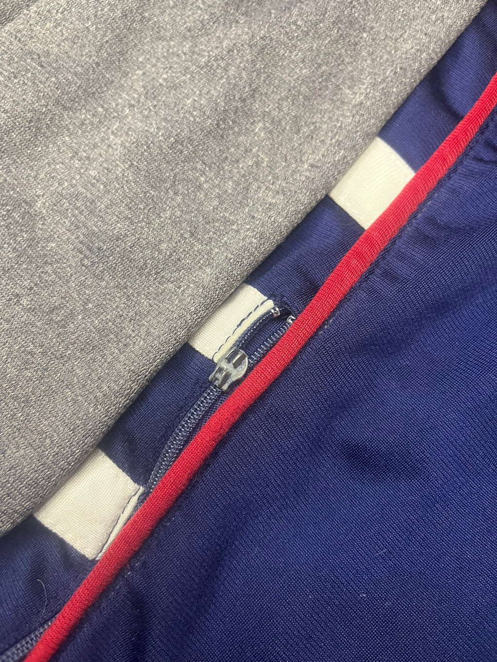 Adidas Vintage Trainingsjacke Blau/Rot detachable Arme