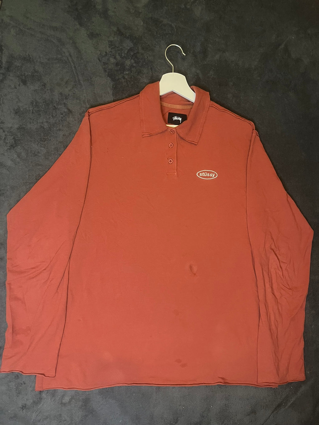 Stussy Logo Longsleeve Rugbyshirt Polo
