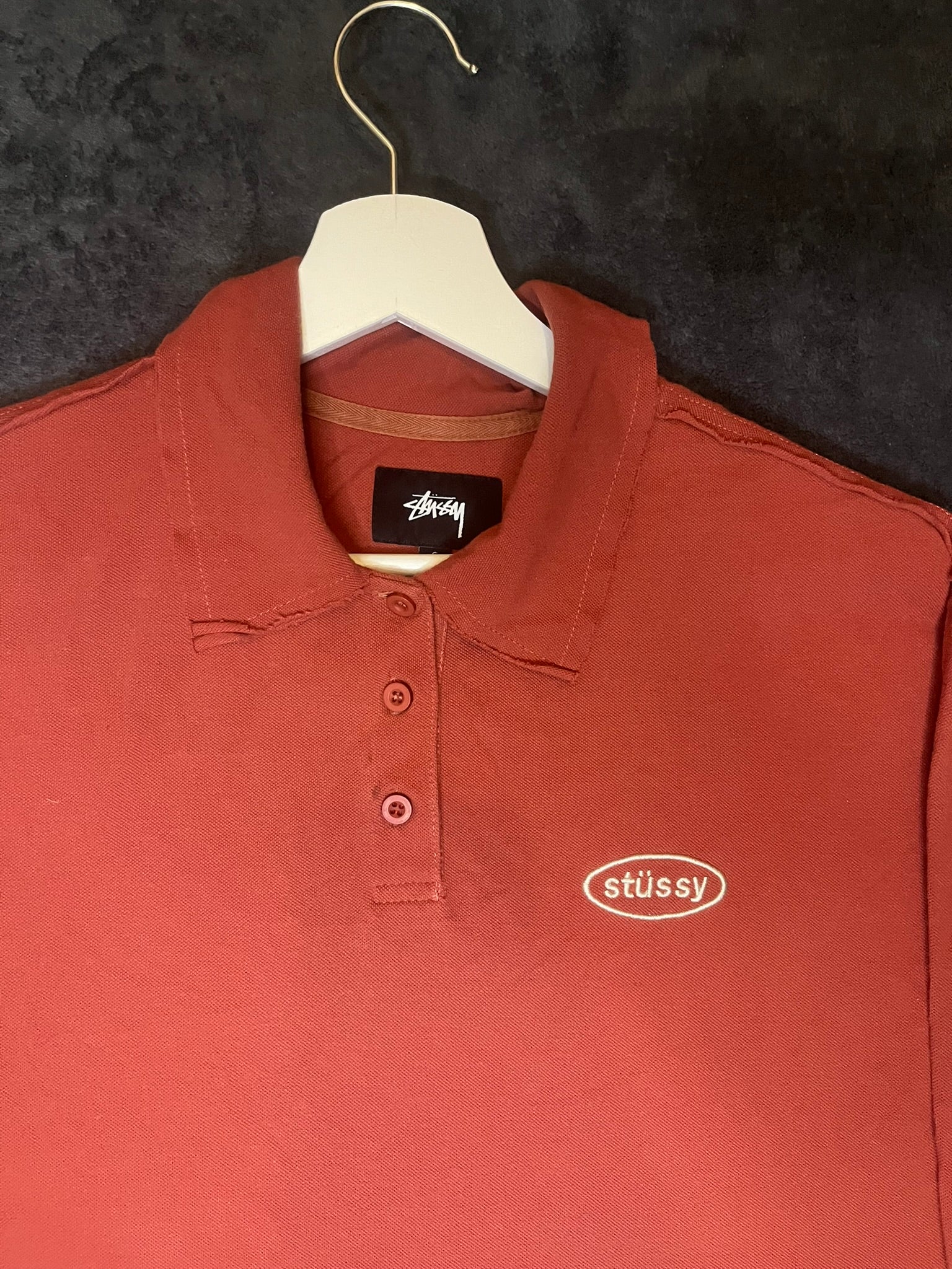 Stussy Logo Longsleeve Rugbyshirt Polo
