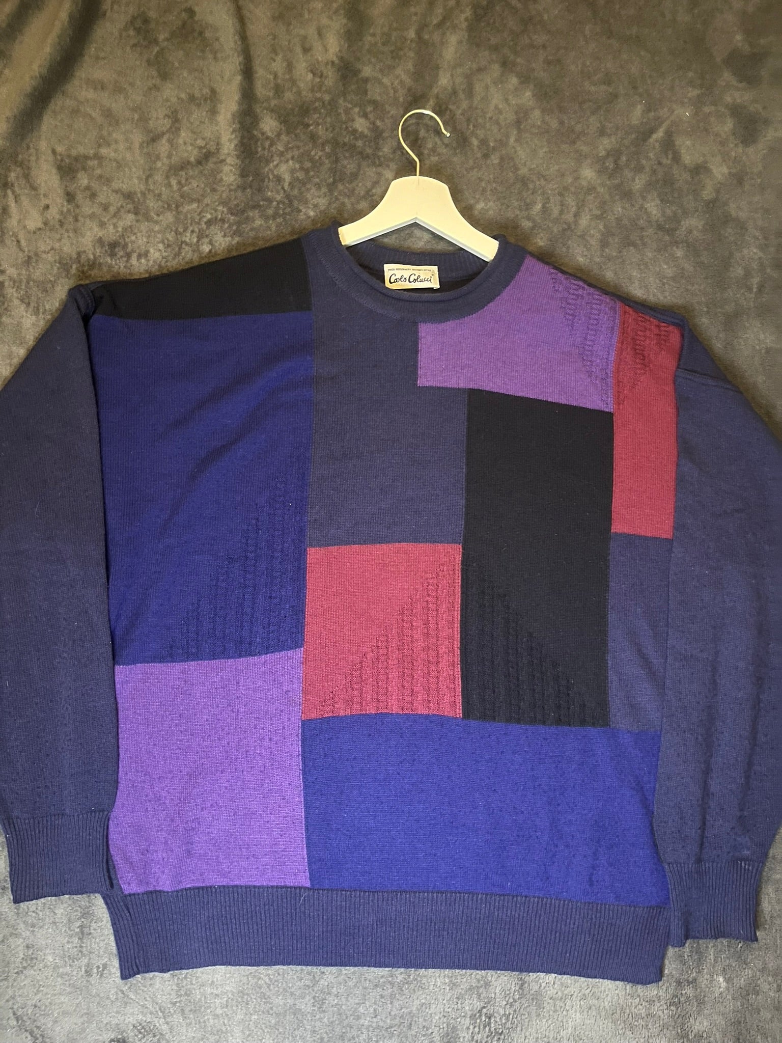 Carlo Colucci multicolor Colour-Block Pullover