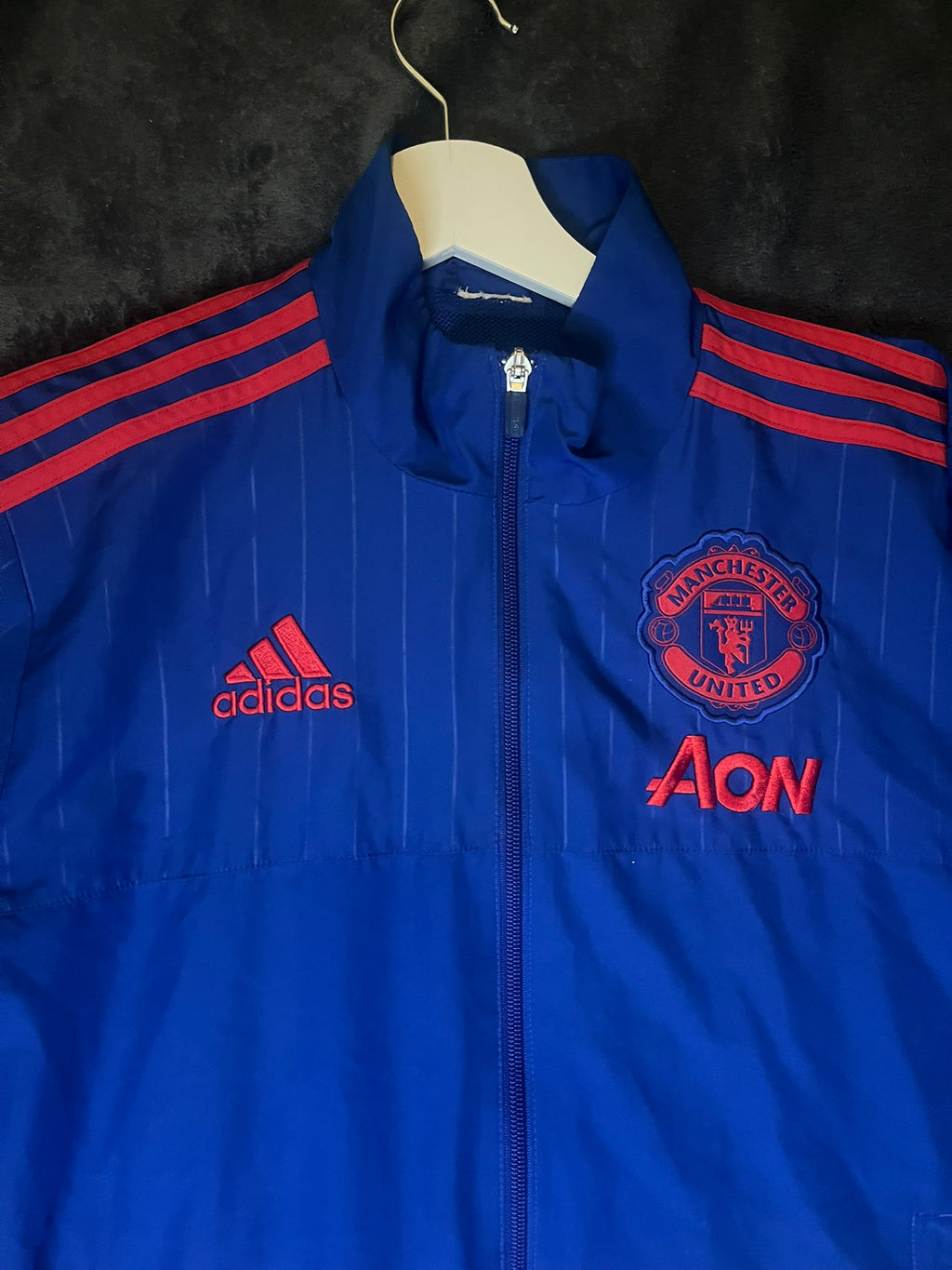 Adidas Manchester United 2015/16 Vintage Tracksuit Jacket blau