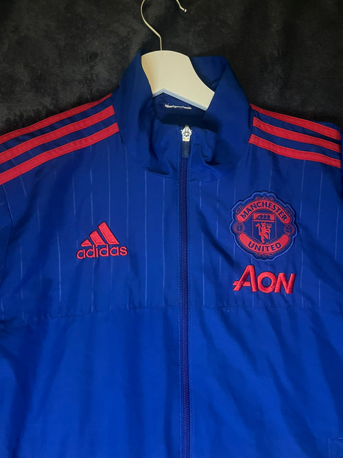 Adidas Manchester United 2015/16 Vintage Tracksuit Jacket blau