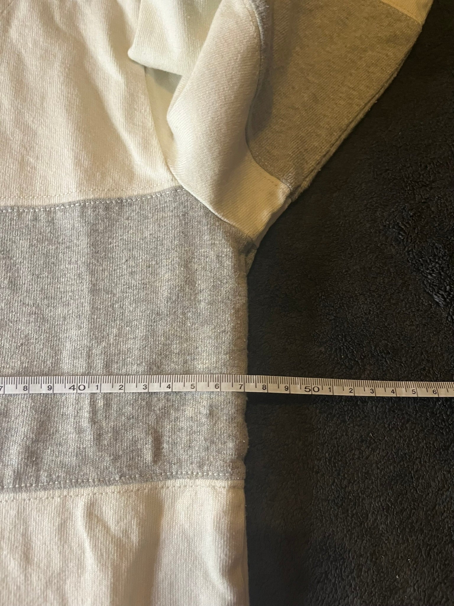 Polo Ralph Lauren Rugbyshirt Poloshirt Grau padded shoulders