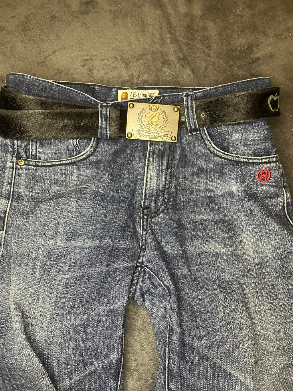 y2k-baci-abracci-pony-hair-big-buckle-belt