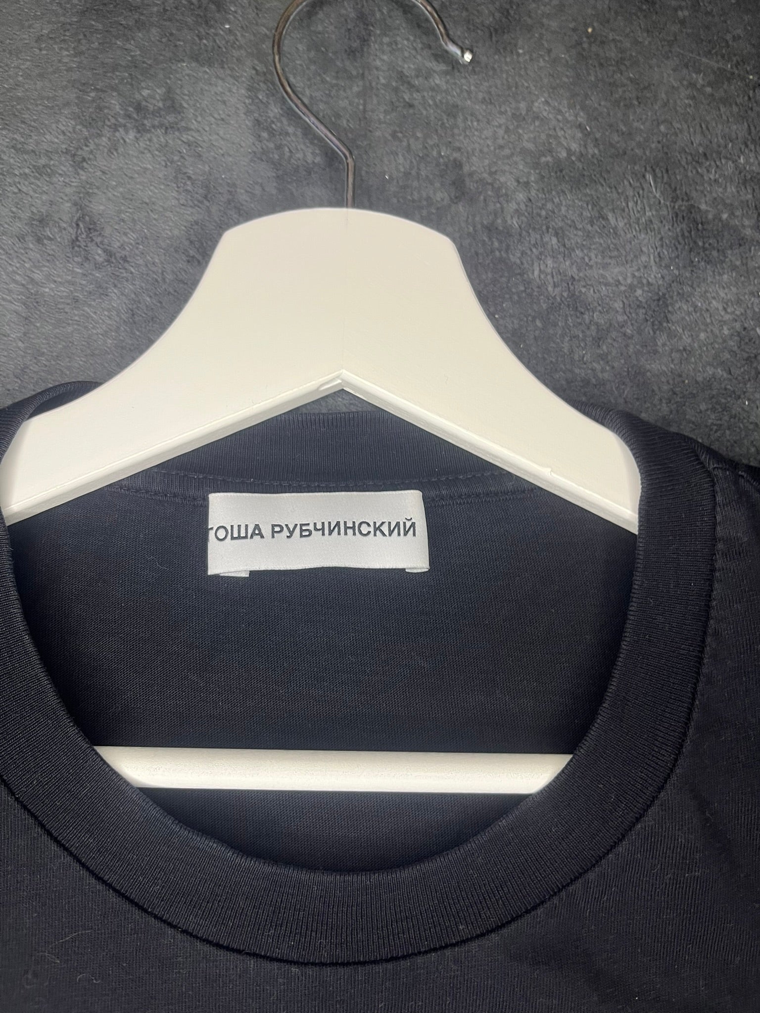 gosha-rubchinsky-logo-tee-black